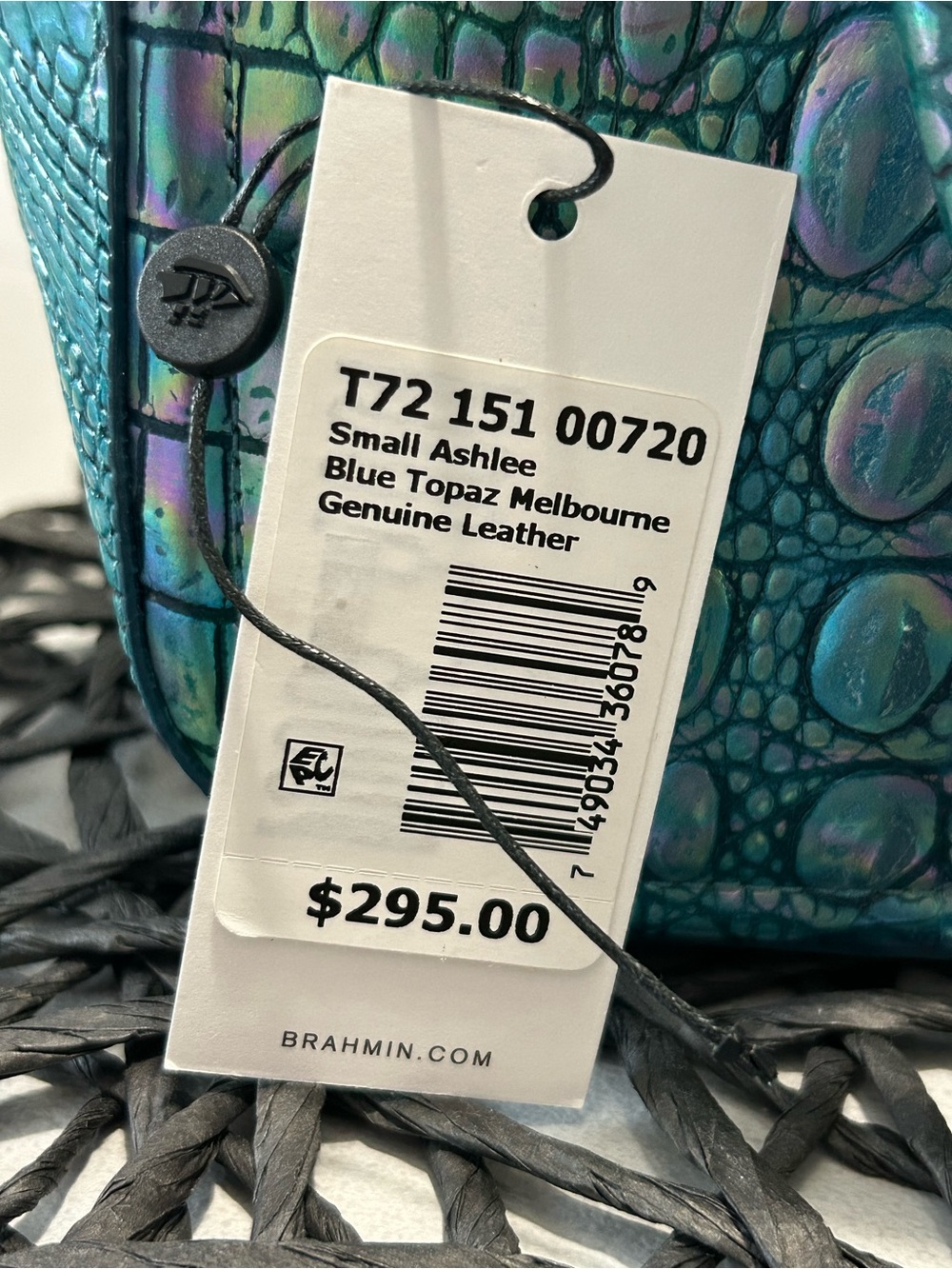 Brahmin Small Ashlee Blue Topaz Satchel - Picture 7 of 11